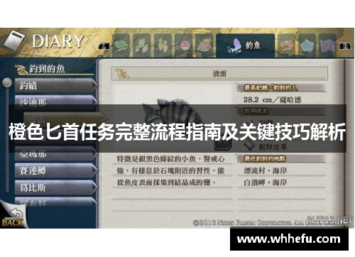 橙色匕首任务完整流程指南及关键技巧解析